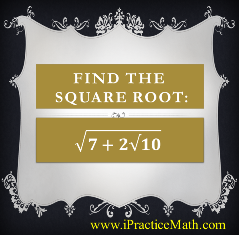 Find the square root
